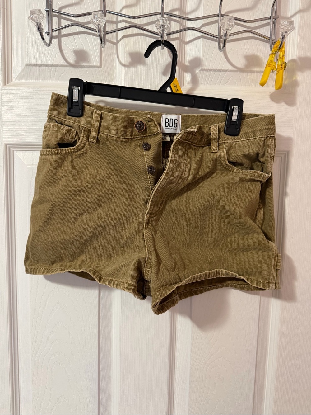 BDG Urban Outfitters High-Rise Button-Front Denim Shorts